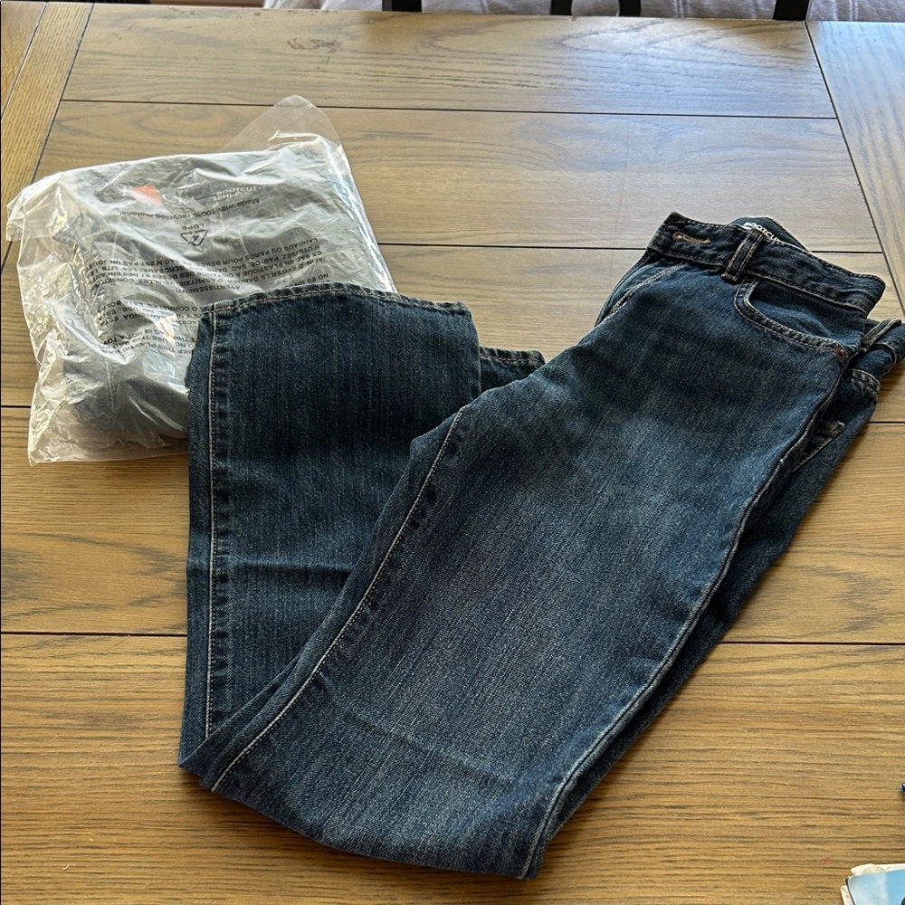 Boys Dark Blue bootcut Leg Jeans size 14 slim